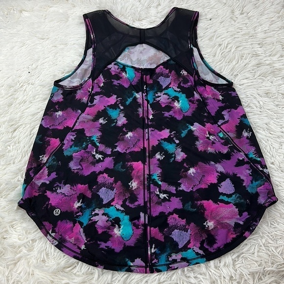 Lululemon Sculpt Tank Midnight Bloom Black Deep Fuschia / Black - Picture 3 of 3